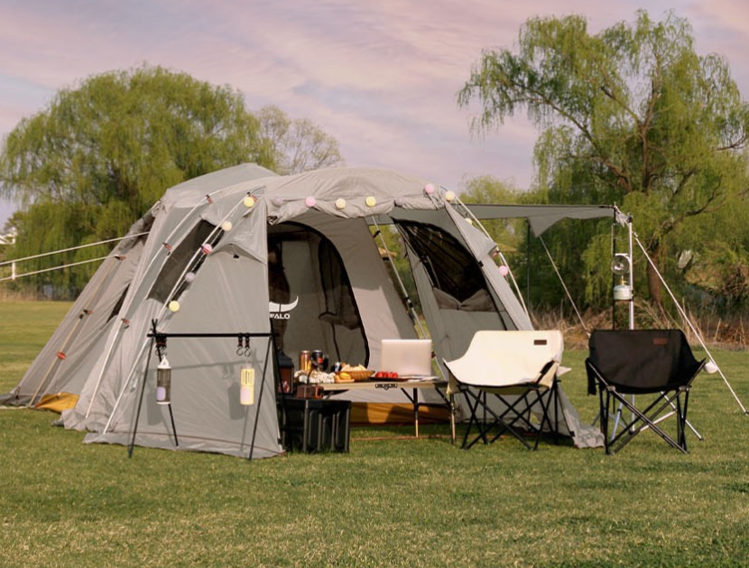 여름 캠핑 및 가족 여행 위한 원터치 텐트 추천 제품 버팔로 시크